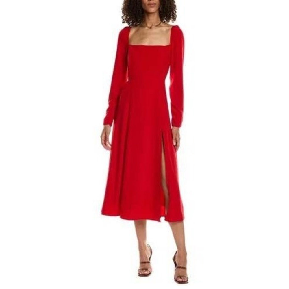 O.P.T. Lemon Midi Dress – Red | Size 8 | NWT